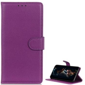 Tok álló, bőr hatású (FLIP, oldalra nyíló, asztali tartó funkció, prémium) LILA Xiaomi Redmi Note 8T kép