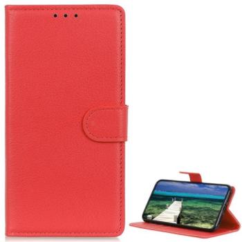 Tok álló, bőr hatású (FLIP, oldalra nyíló, asztali tartó funkció, prémium) PIROS Motorola Moto G22 (XT2231), Motorola Moto E32 (XT2227), Motorola Moto E32s (XT2229) kép