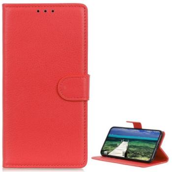 Tok álló, bőr hatású (FLIP, oldalra nyíló, asztali tartó funkció, prémium) PIROS Samsung Galaxy S23 Ultra (SM-S918) kép