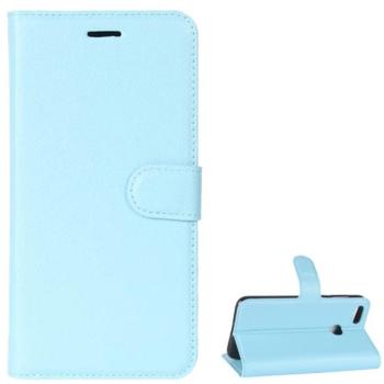 Tok álló, bőr hatású (FLIP, oldalra nyíló, asztali tartó funkció, prémium) VILÁGOSKÉK Huawei P9 Lite Mini kép