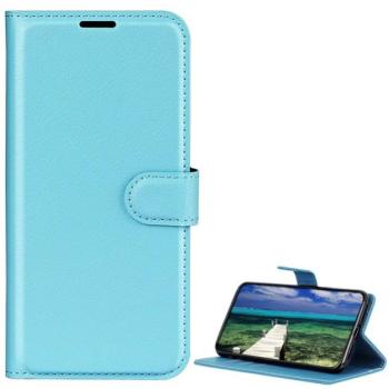 Tok álló, bőr hatású (FLIP, oldalra nyíló, asztali tartó funkció, prémium) VILÁGOSKÉK Huawei Y5 2018 (Y5 Prime 2018), Honor 7S kép