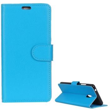 Tok álló, bőr hatású (FLIP, oldalra nyíló, asztali tartó funkció, prémium) VILÁGOSKÉK Nokia 2.1 kép