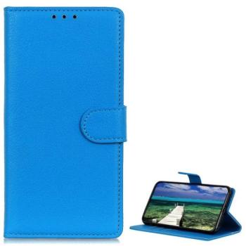 Tok álló, bőr hatású (FLIP, oldalra nyíló, asztali tartó funkció, prémium) VILÁGOSKÉK Samsung Galaxy S20 Ultra (SM-G988F), Samsung Galaxy S20 Ultra 5G (SM-G988B) kép