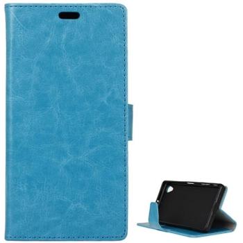 Tok álló, bőr hatású (FLIP, oldalra nyíló, asztali tartó funkció, prémium) VILÁGOSKÉK Sony Xperia L1 (G3312) kép