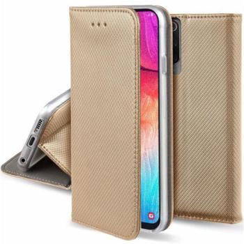Tok álló, bőr hatású (FLIP, oldalra nyíló, asztali tartó funkció, rombusz minta) ARANY Samsung Galaxy A52 4G (SM-A525F), Samsung Galaxy A52 5G (SM-A526F), Samsung Galaxy A52s 5G (SM-A528) kép