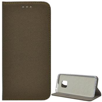 Tok álló, bőr hatású (FLIP, oldalra nyíló, asztali tartó funkció, rombusz minta) ARANYBARNA Huawei Mate 20 Pro kép