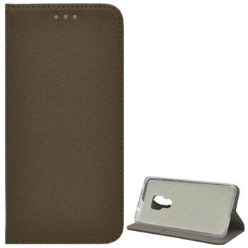 Tok álló, bőr hatású (FLIP, oldalra nyíló, asztali tartó funkció, rombusz minta) ARANYBARNA Huawei Mate 20 kép