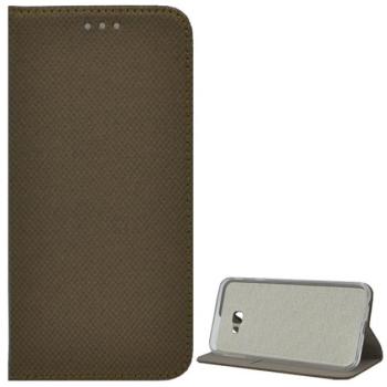 Tok álló, bőr hatású (FLIP, oldalra nyíló, asztali tartó funkció, rombusz minta) ARANYBARNA Samsung Galaxy J4 Plus (SM-J415F) kép