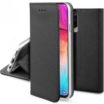 Tok álló, bőr hatású (FLIP, oldalra nyíló, asztali tartó funkció, rombusz minta) FEKETE Samsung Galaxy A15 (SM-A155), Galaxy A15 5G (SM-A156) kép