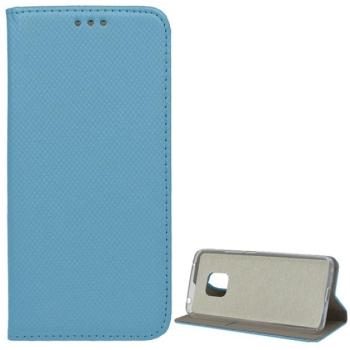 Tok álló, bőr hatású (FLIP, oldalra nyíló, asztali tartó funkció, rombusz minta) VILÁGOSKÉK Huawei Mate 20 Pro kép