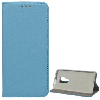 Tok álló, bőr hatású (FLIP, oldalra nyíló, asztali tartó funkció, rombusz minta) VILÁGOSKÉK Huawei Mate 20 kép
