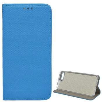 Tok álló, bőr hatású (FLIP, oldalra nyíló, asztali tartó funkció, rombusz minta) VILÁGOSKÉK Huawei Y6 (2018) kép