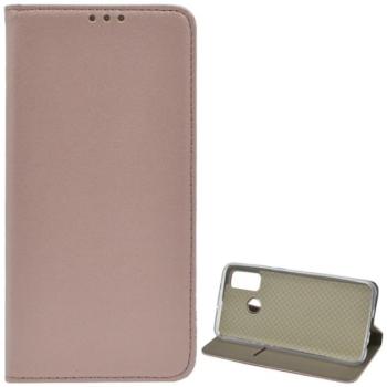 Tok álló, bőr hatású (FLIP, oldalra nyíló, asztali tartó funkció) ROZÉARANY Huawei P Smart (2020) kép