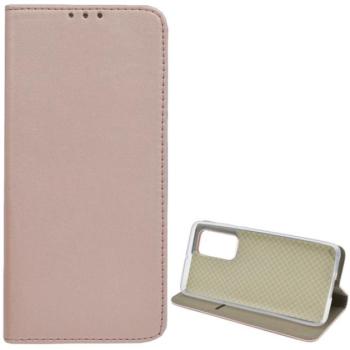 Tok álló, bőr hatású (FLIP, oldalra nyíló, asztali tartó funkció) ROZÉARANY Huawei P40 kép