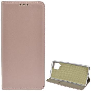 Tok álló, bőr hatású (FLIP, oldalra nyíló, asztali tartó funkció) ROZÉARANY Samsung Galaxy A42 5G (SM-A425F) kép