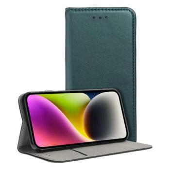 Tok álló, bőr hatású (FLIP, oldalra nyíló, asztali tartó funkció) SÖTÉTZÖLD Samsung Galaxy A52 4G (SM-A525F), Samsung Galaxy A52 5G (SM-A526F), Samsung Galaxy A52s 5G (SM-A528) kép