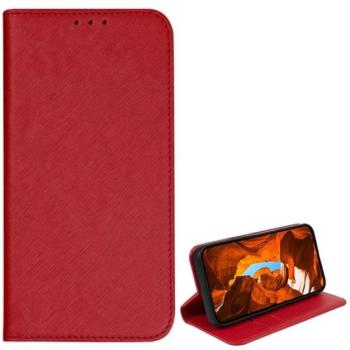 Tok álló, bőr hatású (FLIP, oldalra nyíló, asztali tartó, kártyazseb, textil hatás) PIROS T Phone 2 Pro 5G kép