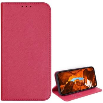 Tok álló, bőr hatású (FLIP, oldalra nyíló, asztali tartó, kártyazseb, textil hatás) RÓZSASZÍN T Phone 2 Pro 5G kép