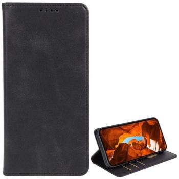 Tok álló, bőr hatású (FLIP, oldalra nyíló, asztali tartó, koptatott bőr minta, prémium) FEKETE T Phone 2 Pro 5G kép