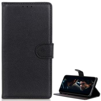 Tok álló, bőr hatású (FLIP, oldalra nyíló, asztali tartó, prémium) FEKETE Samsung Galaxy A50s (SM-A507F), Galaxy A30s (SM-A307F), Galaxy A50 (SM-A505F) kép