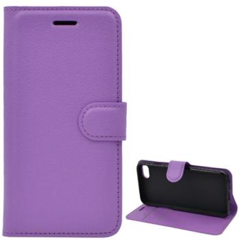 Tok álló, bőr hatású (FLIP, oldalra nyíló, asztali tartó, prémium) LILA Apple iPhone SE 3 (2022), iPhone SE 2 (2020), iPhone 8 4.7 kép
