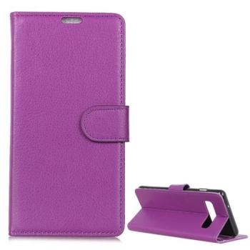 Tok álló, bőr hatású (FLIP, oldalra nyíló, asztali tartó, prémium) LILA Samsung Galaxy S10 (SM-G973) kép