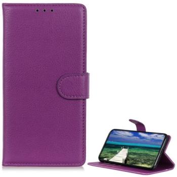 Tok álló, bőr hatású (FLIP, oldalra nyíló, asztali tartó, prémium) LILA Samsung Galaxy S23 FE (SM-S711) kép