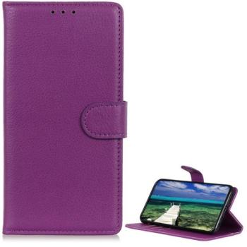 Tok álló, bőr hatású (FLIP, oldalra nyíló, asztali tartó, prémium) LILA Xiaomi Poco M6 Pro LTE kép