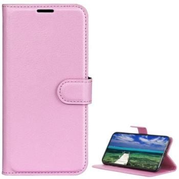 Tok álló, bőr hatású (FLIP, oldalra nyíló, asztali tartó, prémium) RÓZSASZÍN Honor 400 Pro kép