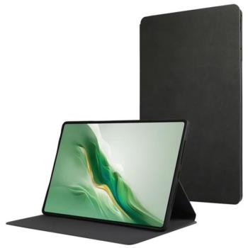 Tok álló, bőr hatású (FLIP, oldalra nyíló, asztali tartó, prémium) SÖTÉTZÖLD Honor MagicPad 2 kép