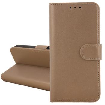 Tok álló, bőr hatású (FLIP, oldalra nyíló, kártyazseb, asztali tartó) ARANY Motorola Moto G54 Power 5G (XT2343-6) kép