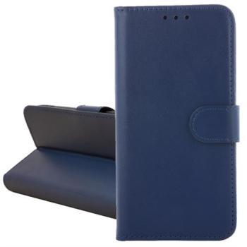 Tok álló, bőr hatású (FLIP, oldalra nyíló, kártyazseb, asztali tartó) SÖTÉTKÉK Apple iPhone 17 Pro Max kép