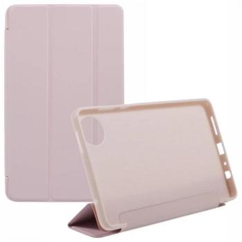 Tok álló, bőr hatású (FLIP, oldalra nyíló, TRIFOLD, asztali tartó) RÓZSASZÍN Xiaomi Redmi Pad SE 8.7 kép