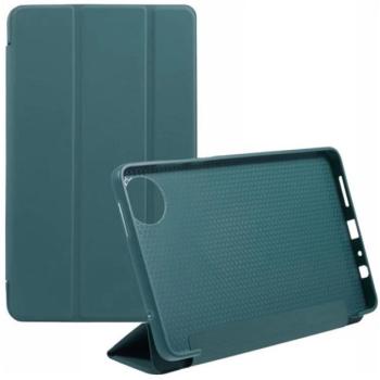 Tok álló, bőr hatású (FLIP, oldalra nyíló, TRIFOLD, asztali tartó) SÖTÉTZÖLD Xiaomi Redmi Pad SE 8.7 kép