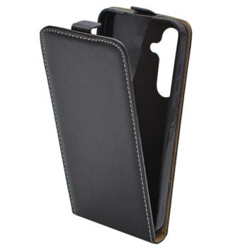 Tok álló, bőr hatású (FLIP, szilikon tartó) FEKETE Samsung Galaxy S24 (SM-S921) kép