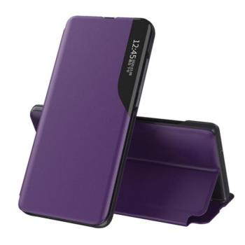 Tok álló, ECO bőr hatású (aktív FLIP, oldalra nyíló, asztali tartó, ablakos) LILA Samsung Galaxy S24 Ultra (SM-S928) kép