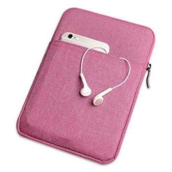 Tok álló, textil (univerzális, ütésálló belső réteg, cipzáras, vízálló, 8&quot; méret) RÓZSASZÍN kép