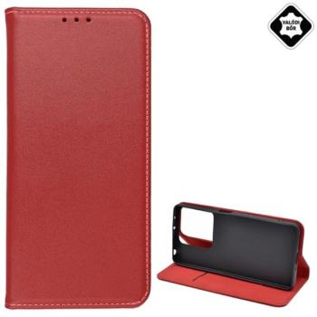 Tok álló, valódi bőr (FLIP, oldalra nyíló, asztali tartó) BURGUNDY Xiaomi Redmi Note 13 5G kép