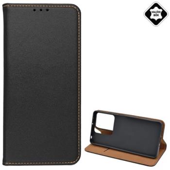 Tok álló, valódi bőr (FLIP, oldalra nyíló, asztali tartó) FEKETE Xiaomi Redmi Note 13 5G kép