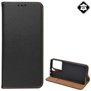 Tok álló, valódi bőr (FLIP, oldalra nyíló, asztali tartó) FEKETE Xiaomi Redmi Note 13 Pro 5G kép