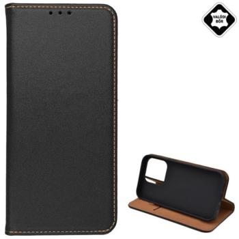Tok álló, valódi bőr (FLIP, oldalra nyíló, asztali tartó funkció) FEKETE Apple iPhone 11 kép