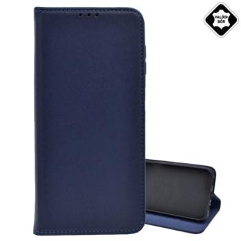 Tok álló, valódi bőr (FLIP, oldalra nyíló, asztali tartó) SÖTÉTKÉK Samsung Galaxy A26 5G (SM-A266) kép