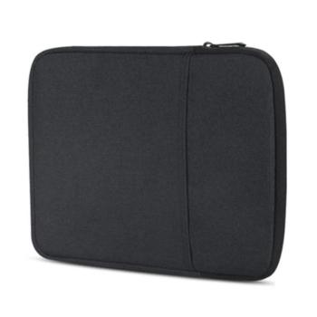 Tok fekvő, szövet (univerzális, ütésálló belső réteg, cipzáras, cseppálló, 11&quot; méret) FEKETE Samsung Galaxy Tab S 10.5 WIFI (SM-T800), Sony Xperia Tablet Z4 WIFI, Samsung Galaxy Tab kép