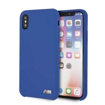 Tok keménytok BMW BMHCPXMSILNA iPhone X /Xs kék szilikon M Collection tok kép