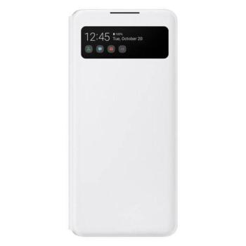 Tok Samsung EF-EA426PW A42 5G fehér S View tok pénz-és kártyatartóval kép