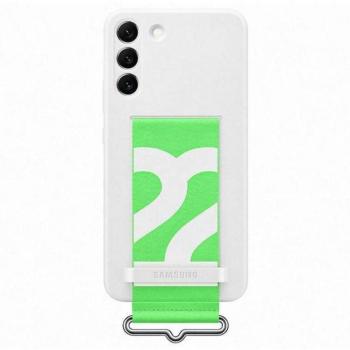 Tok Samsung EF-GS906TW S22+ S906 fehér szilikon Cover pántos tok kép