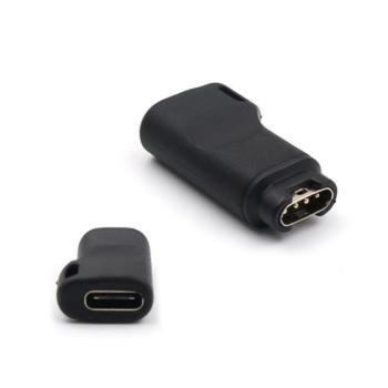 Töltő adapter (Type-C aljzat – Garmin) FEKETE Garmin Fenix 3, Garmin Fenix 6, Garmin Fenix 6 Pro, Garmin Fenix 6S, Garmin Fenix 6 Sapphire, Garmin Fenix 6S Pro, Garmin Fenix 6S Sapphire, Garmin Fe kép