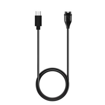 Töltőkábel (Type-C - Garmin 100cm) FEKETE Garmin Fenix 6, Garmin Fenix 6 Pro, Garmin Fenix 6S, Garmin Fenix 6 Sapphire, Garmin Fenix 6S Pro, Garmin Fenix 6S Sapphire, Garmin Fenix 6X, Garmin Fenix kép