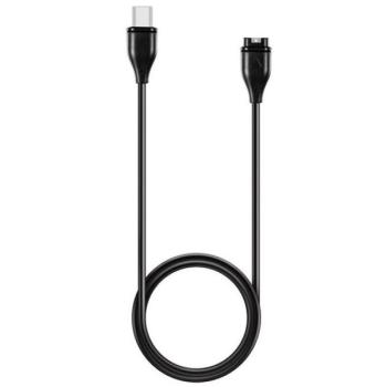 Töltőkábel (Type-C - Garmin, 54cm) FEKETE Garmin Enduro 2 , Vivomove Trend, Vivomove HR kép