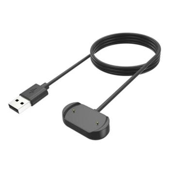 Töltőkábel USB (mágneses, 100cm) FEKETE Amazfit T-Rex Ultra kép